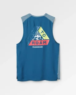 T-Shirts & Tank Tops|Passenger Boardwalk Active Recycled Tank Top - Blue Steel Marl BlueSteelMarl