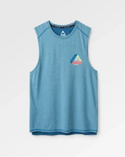 T-Shirts & Tank Tops|Passenger Boardwalk Active Recycled Tank Top - Blue Steel Marl BlueSteelMarl