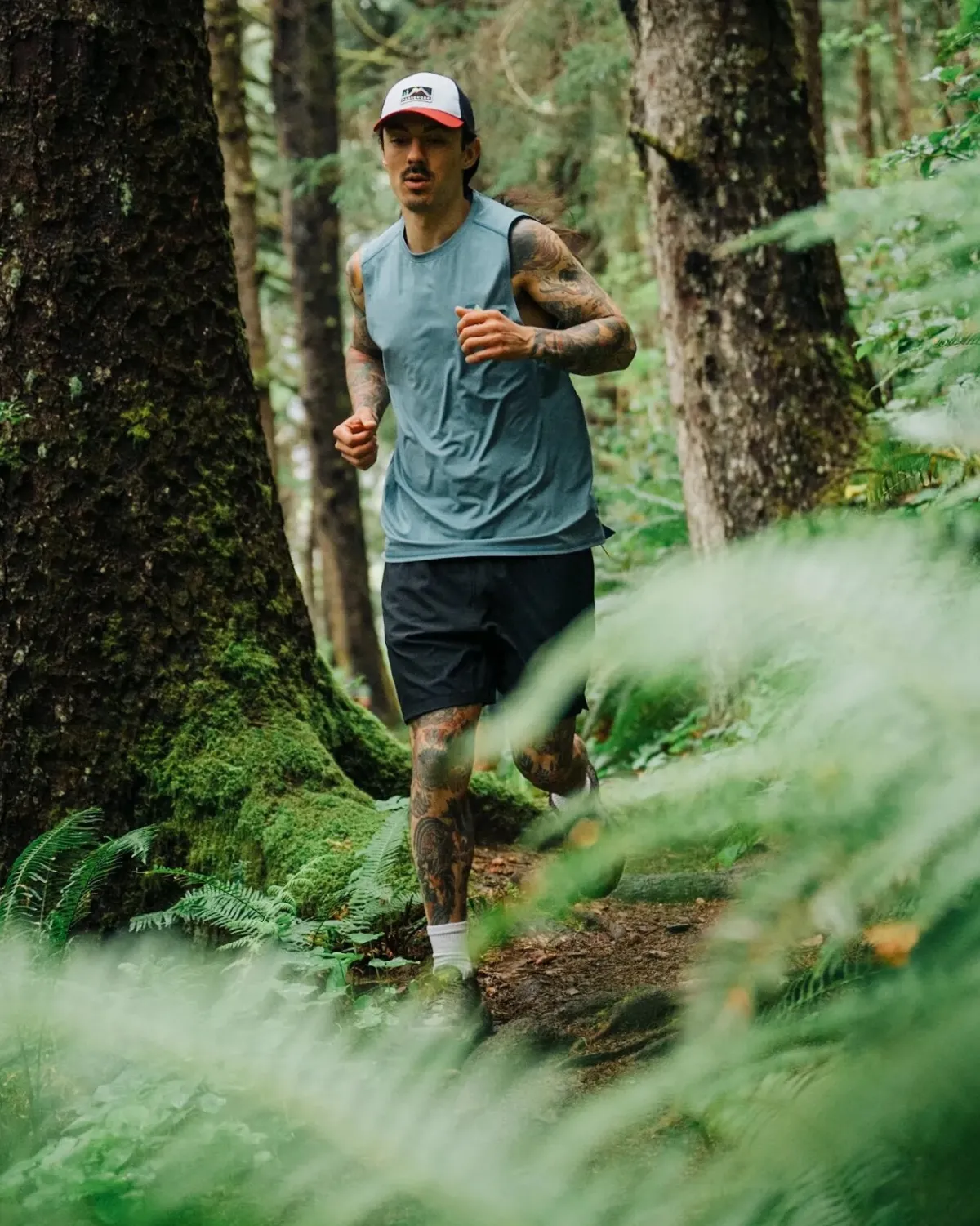 T-Shirts & Tank Tops|Passenger Boardwalk Active Recycled Tank Top - Blue Steel Marl BlueSteelMarl