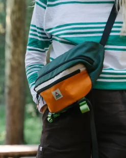 Backpacks & Bags|Backpacks & Bags|Passenger Boondocker Recycled Hip Pack - Rain Forest Orange Multi RainForestOrangeMulti