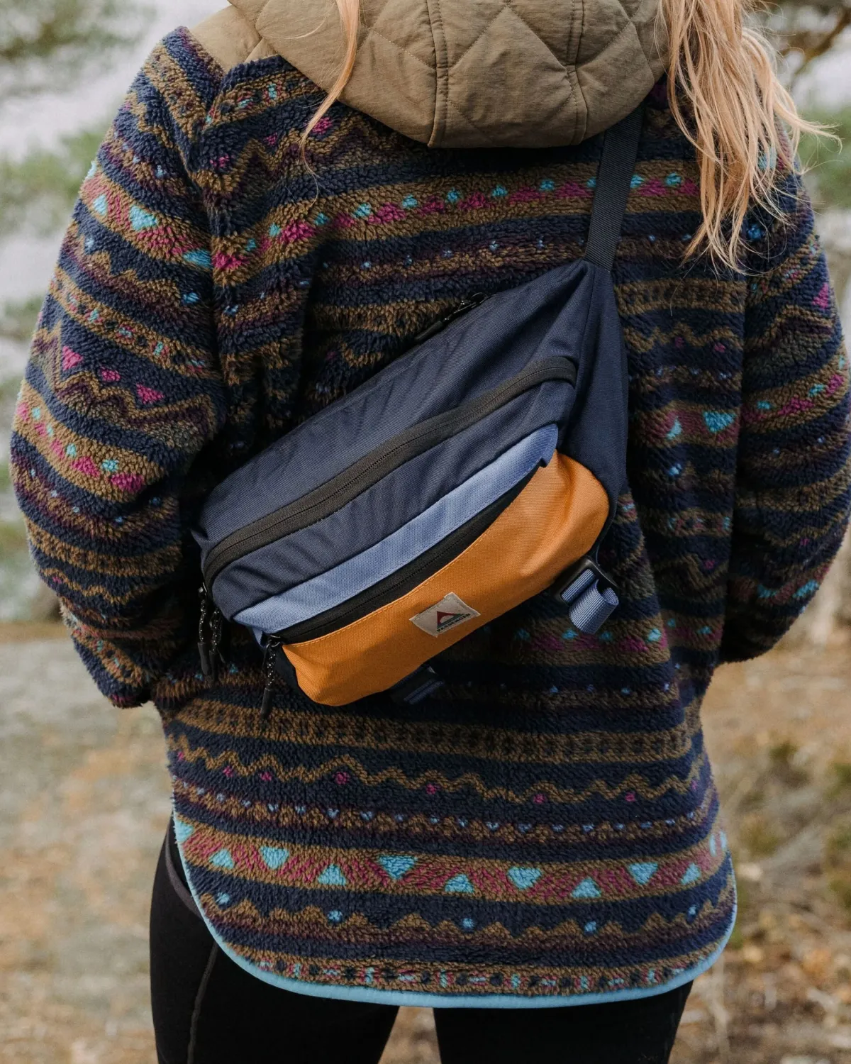 Backpacks & Bags|Hip Packs|Passenger Boondocker Recycled Hip Pack - Honey/Dark Denim/Rich Navy Honey/DarkDenim/RichNavy