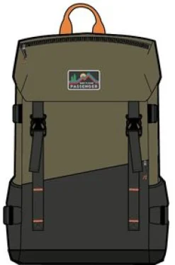 Backpacks & Bags|Backpacks|Passenger Boondocker Recycled 26L Backpack - Black/Khaki Green Black/KhakiGreen