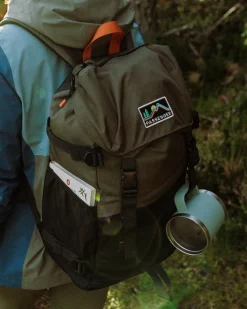 Backpacks & Bags|Backpacks|Passenger Boondocker Recycled 26L Backpack - Black/Khaki Green Black/KhakiGreen