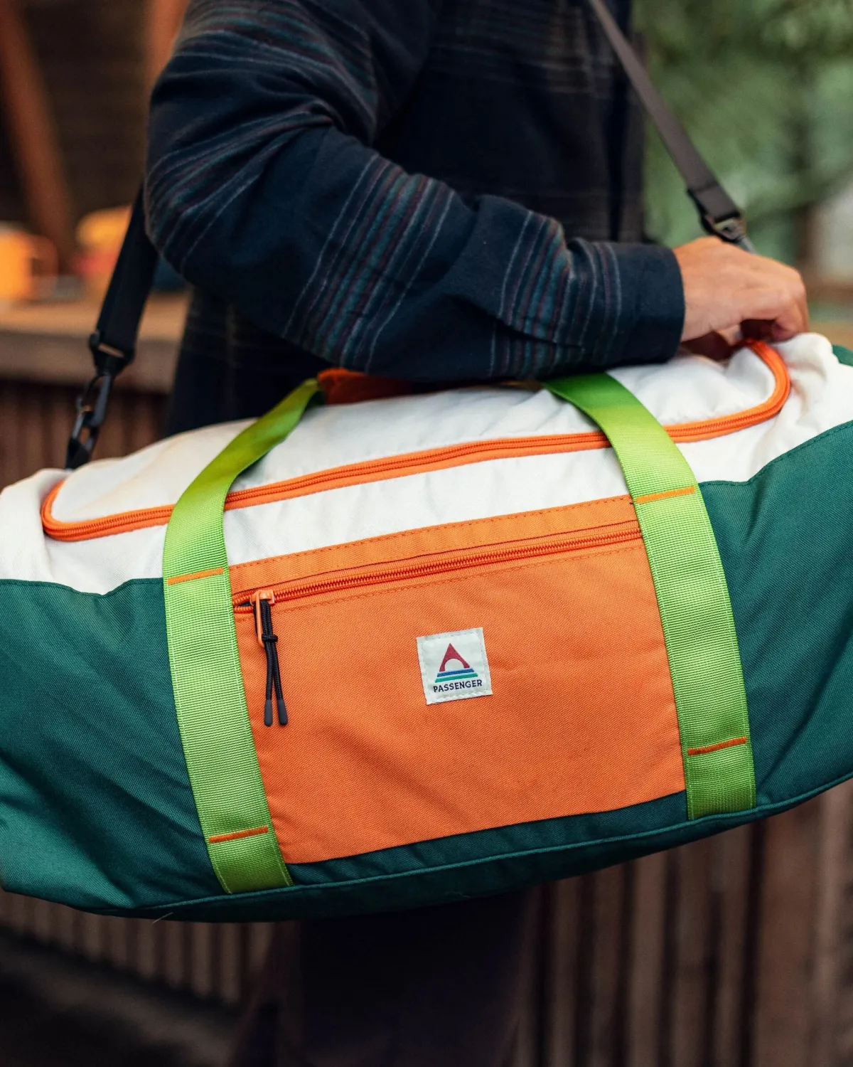 Backpacks & Bags|Duffel Bags|Passenger Boondocker Recycled 30L Duffel - Rain Forest Orange Multi RainForestOrangeMulti
