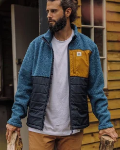 Fleece|Fleece|Passenger Born Explorer Recycled Polar-Lined Sherpa Fleece - Blue Steel BlueSteel