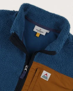 Fleece|Fleece|Passenger Born Explorer Recycled Polar-Lined Sherpa Fleece - Blue Steel BlueSteel
