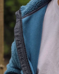 Fleece|Fleece|Passenger Born Explorer Recycled Polar-Lined Sherpa Fleece - Blue Steel BlueSteel