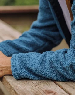 Fleece|Fleece|Passenger Born Explorer Recycled Polar-Lined Sherpa Fleece - Blue Steel BlueSteel