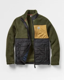 Fleece|Fleece|Passenger Born Explorer Recycled Polar-Lined Sherpa Fleece - Khaki Green KhakiGreen