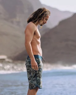 Shorts|Shorts|Passenger Breaks Recycled Boardshort - Abstract Seaweed Pistachio AbstractSeaweedPistachio