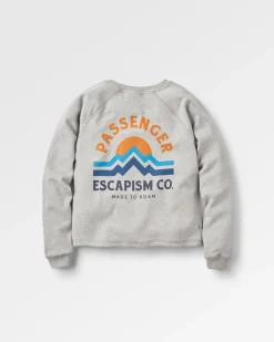 Sweatshirts|Hoodies & Sweatshirts|Passenger Breathe Recycled Cotton Long Sleeve Sweatshirt - Mid Grey Marl MidGreyMarl