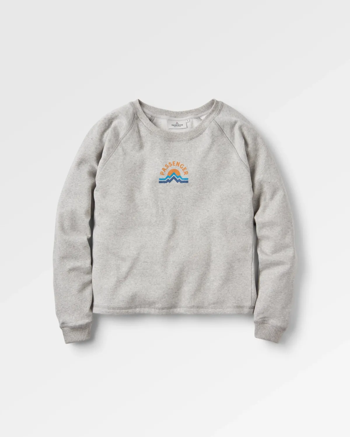 Sweatshirts|Hoodies & Sweatshirts|Passenger Breathe Recycled Cotton Long Sleeve Sweatshirt - Mid Grey Marl MidGreyMarl