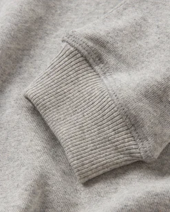 Sweatshirts|Hoodies & Sweatshirts|Passenger Breathe Recycled Cotton Long Sleeve Sweatshirt - Mid Grey Marl MidGreyMarl