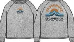 Sweatshirts|Hoodies & Sweatshirts|Passenger Breathe Recycled Cotton Long Sleeve Sweatshirt - Mid Grey Marl MidGreyMarl