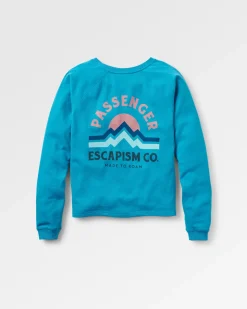 Sweatshirts|Hoodies & Sweatshirts|Passenger Breathe Recycled Cotton Sweatshirt - Bluejay