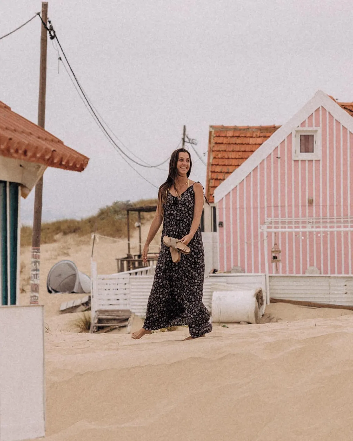 Dresses|Footwear|Passenger Breeze Maxi Dress - Simple Tile Faded Black SimpleTileFadedBlack