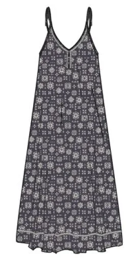 Dresses|Footwear|Passenger Breeze Maxi Dress - Simple Tile Faded Black SimpleTileFadedBlack