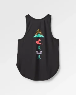 Tops|Tank Tops|Passenger Breezy Recycled Active Tank Top - Black