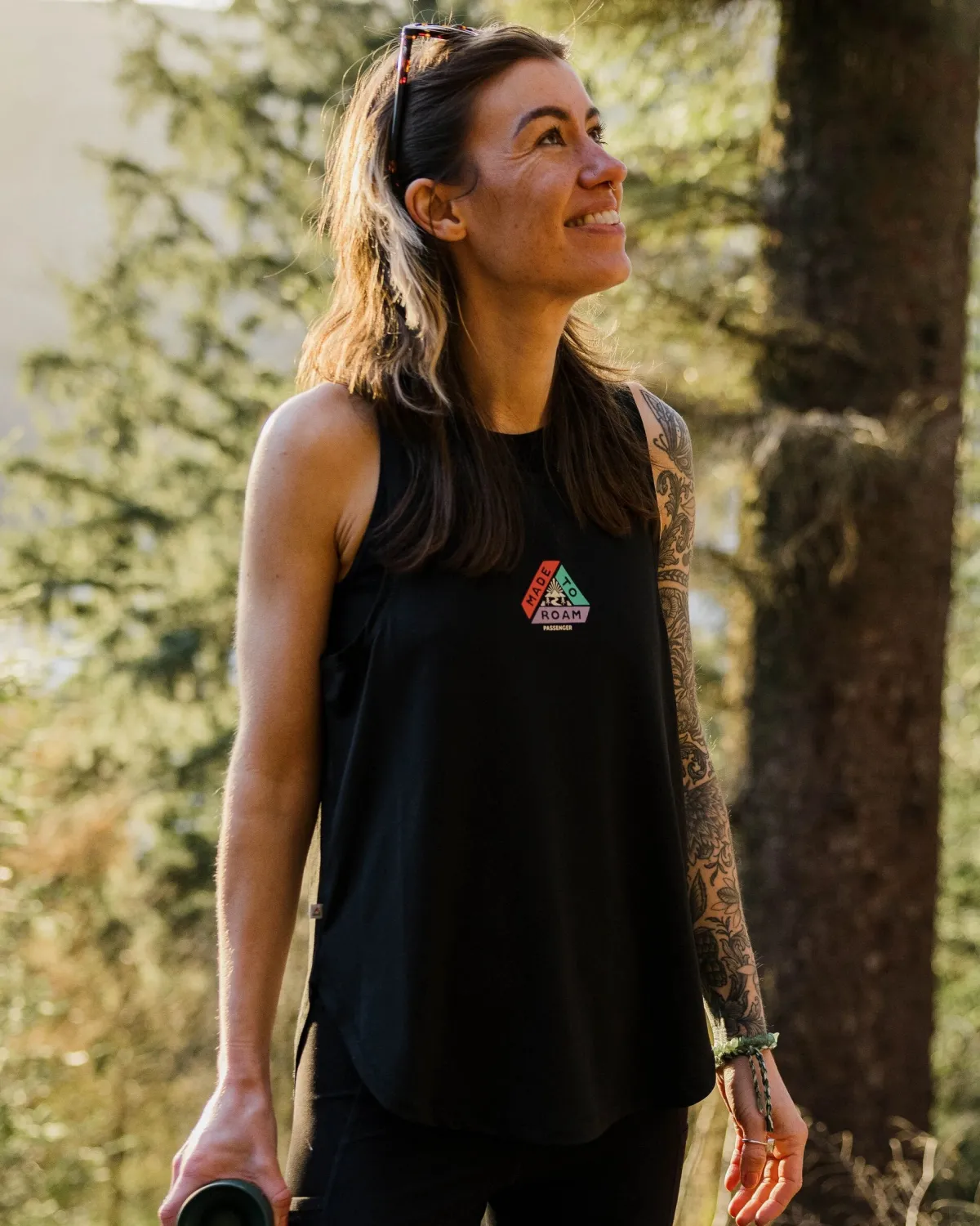 Tops|Tank Tops|Passenger Breezy Recycled Active Tank Top - Black