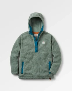 Fleece|Hoodies|Passenger Calla Hooded Recycled Polar-Lined Fleece - Pistachio