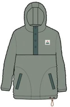 Fleece|Hoodies|Passenger Calla Hooded Recycled Polar-Lined Fleece - Pistachio