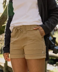 Shorts|Shorts|Passenger Carriso Organic Cotton Shorts - Biscuit