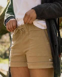 Shorts|Shorts|Passenger Carriso Organic Cotton Shorts - Biscuit