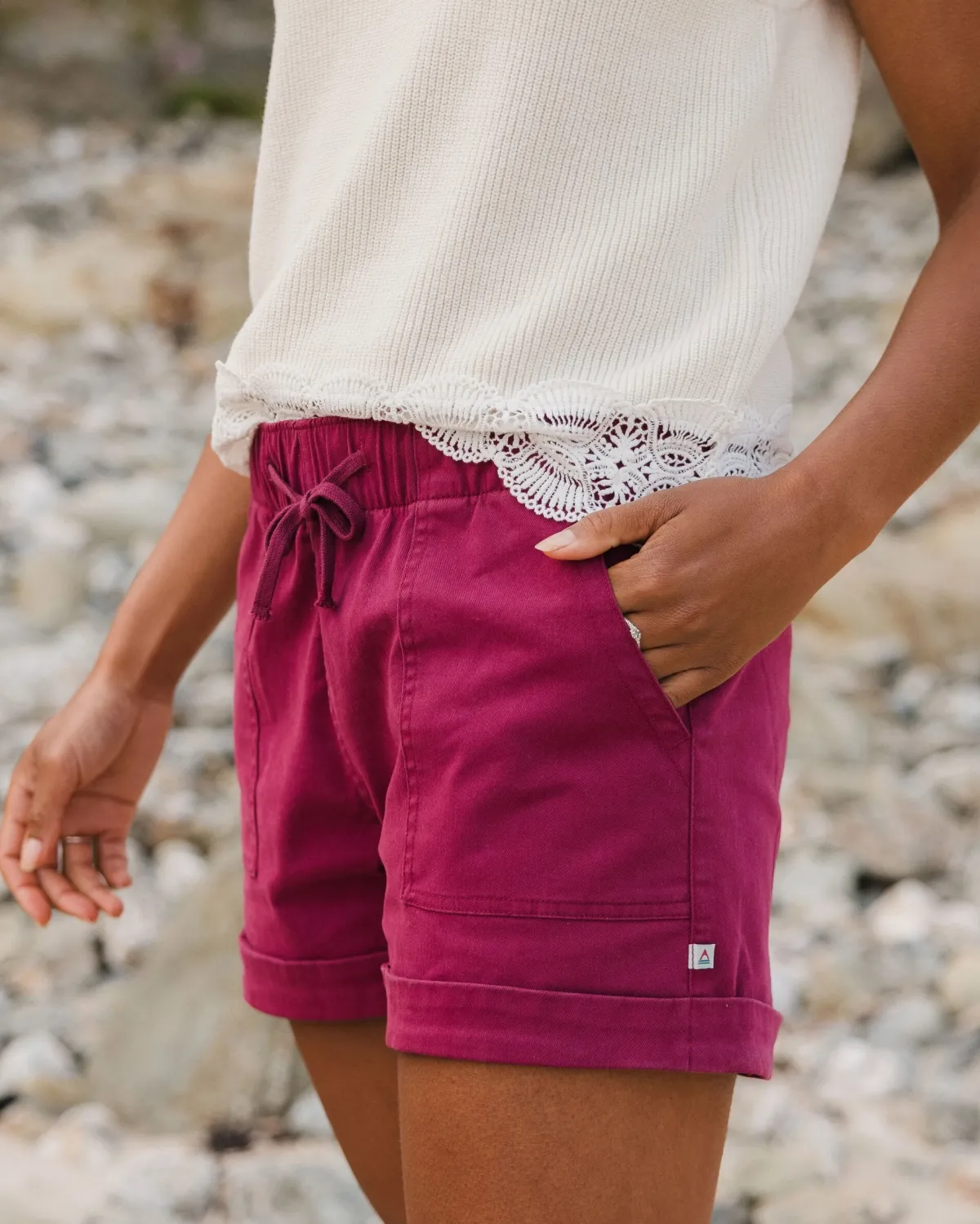 Shorts|Shorts|Passenger Carriso Organic Cotton Shorts - Cranberry