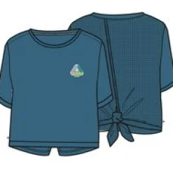 Tops|T-Shirts & Tank Tops|Passenger Chakra Tie Back Active Recycled T-Shirt - Blue Steel BlueSteel
