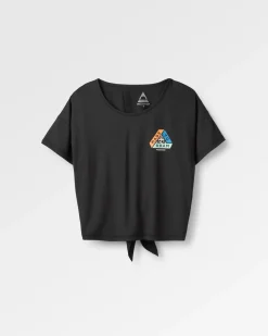 T-Shirts & Tank Tops|Tops|Passenger Chakra Tie Back Active Recycled T-Shirt - Black
