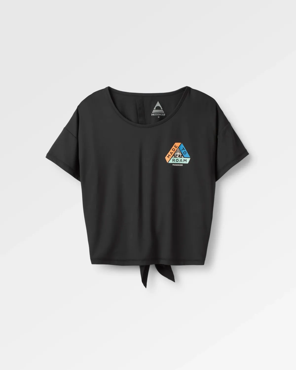 T-Shirts & Tank Tops|Tops|Passenger Chakra Tie Back Active Recycled T-Shirt - Black