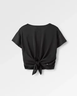 T-Shirts & Tank Tops|Tops|Passenger Chakra Tie Back Active Recycled T-Shirt - Black
