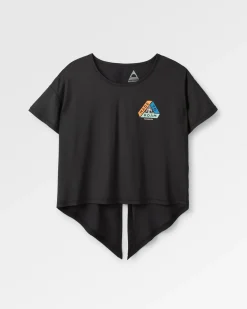 T-Shirts & Tank Tops|Tops|Passenger Chakra Tie Back Active Recycled T-Shirt - Black