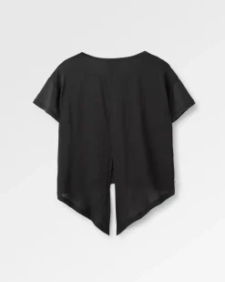 T-Shirts & Tank Tops|Tops|Passenger Chakra Tie Back Active Recycled T-Shirt - Black