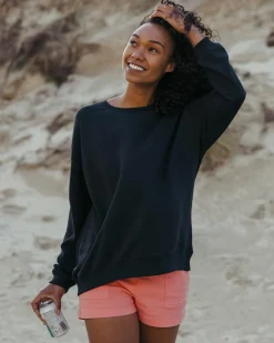 Sweatshirts|Hoodies & Sweatshirts|Passenger Chica Recycled Cotton Oversized Sweatshirt - Black
