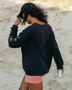 Sweatshirts|Hoodies & Sweatshirts|Passenger Chica Recycled Cotton Oversized Sweatshirt - Black