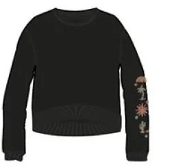 Sweatshirts|Hoodies & Sweatshirts|Passenger Chica Recycled Cotton Oversized Sweatshirt - Black