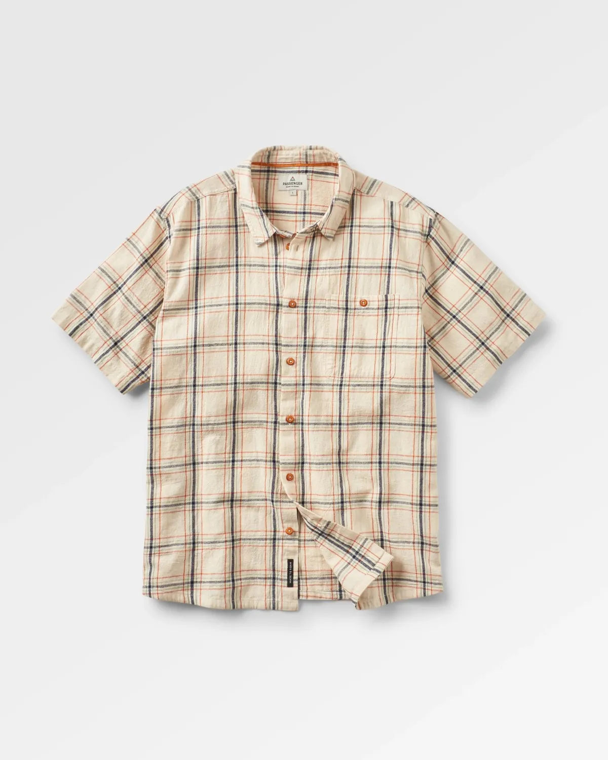 Shirts|Shirts|Passenger Chill Organic Cotton Check Long Sleeve Shirt - Birch