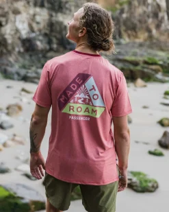 T-Shirts & Tank Tops|T-Shirts & Tank Tops|Passenger Classic Active Recycled T-Shirt - Mineral Red Marl MineralRedMarl