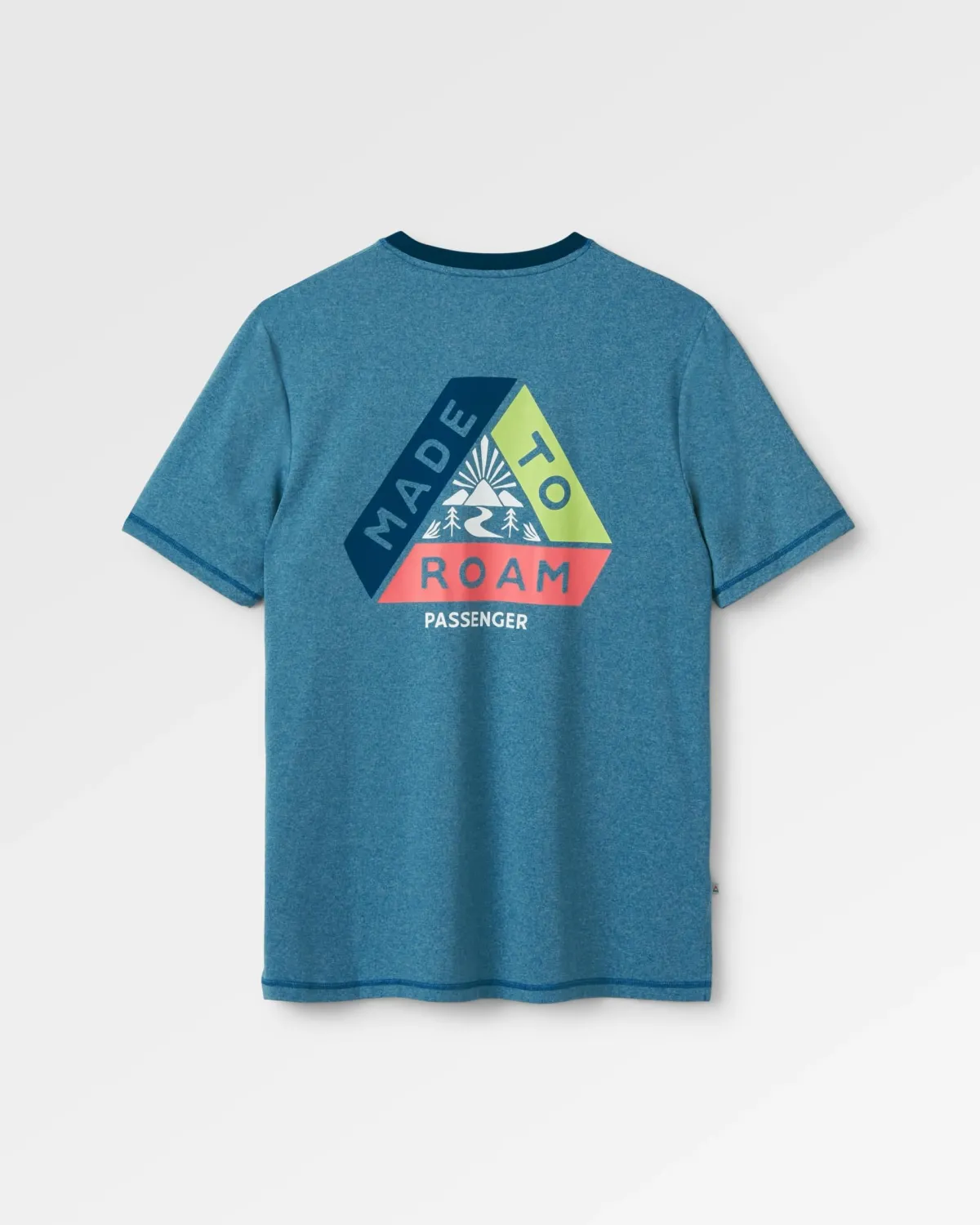 T-Shirts & Tank Tops|T-Shirts & Tank Tops|Passenger Classic Active Recycled T-Shirt - Blue Steel Marl BlueSteelMarl