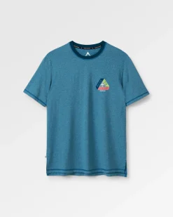 T-Shirts & Tank Tops|T-Shirts & Tank Tops|Passenger Classic Active Recycled T-Shirt - Blue Steel Marl BlueSteelMarl