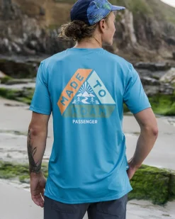 T-Shirts & Tank Tops|T-Shirts & Tank Tops|Passenger Classic Active Recycled T-Shirt - Blue Pool BluePool