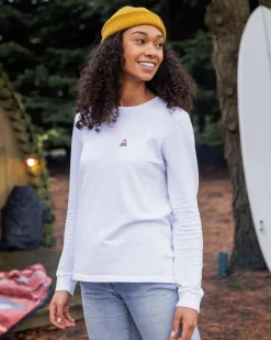 Tops & T-Shirts|T-Shirts & Tank Tops|Passenger Classic Recycled Cotton Long Sleeve T-Shirt - White