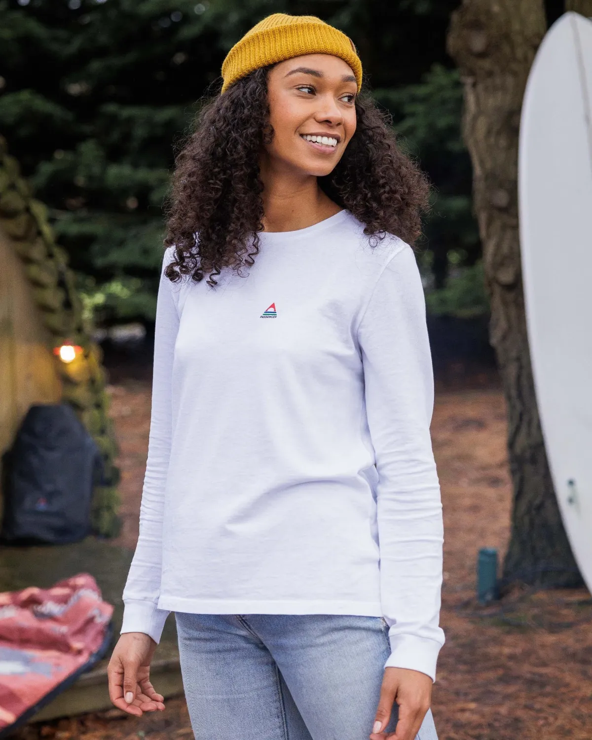 Tops & T-Shirts|T-Shirts & Tank Tops|Passenger Classic Recycled Cotton Long Sleeve T-Shirt - White