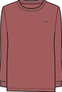 T-Shirts & Tank Tops|Tops & T-Shirts|Passenger Classic Recycled Cotton Long Sleeve T-Shirt - Mineral Red MineralRed