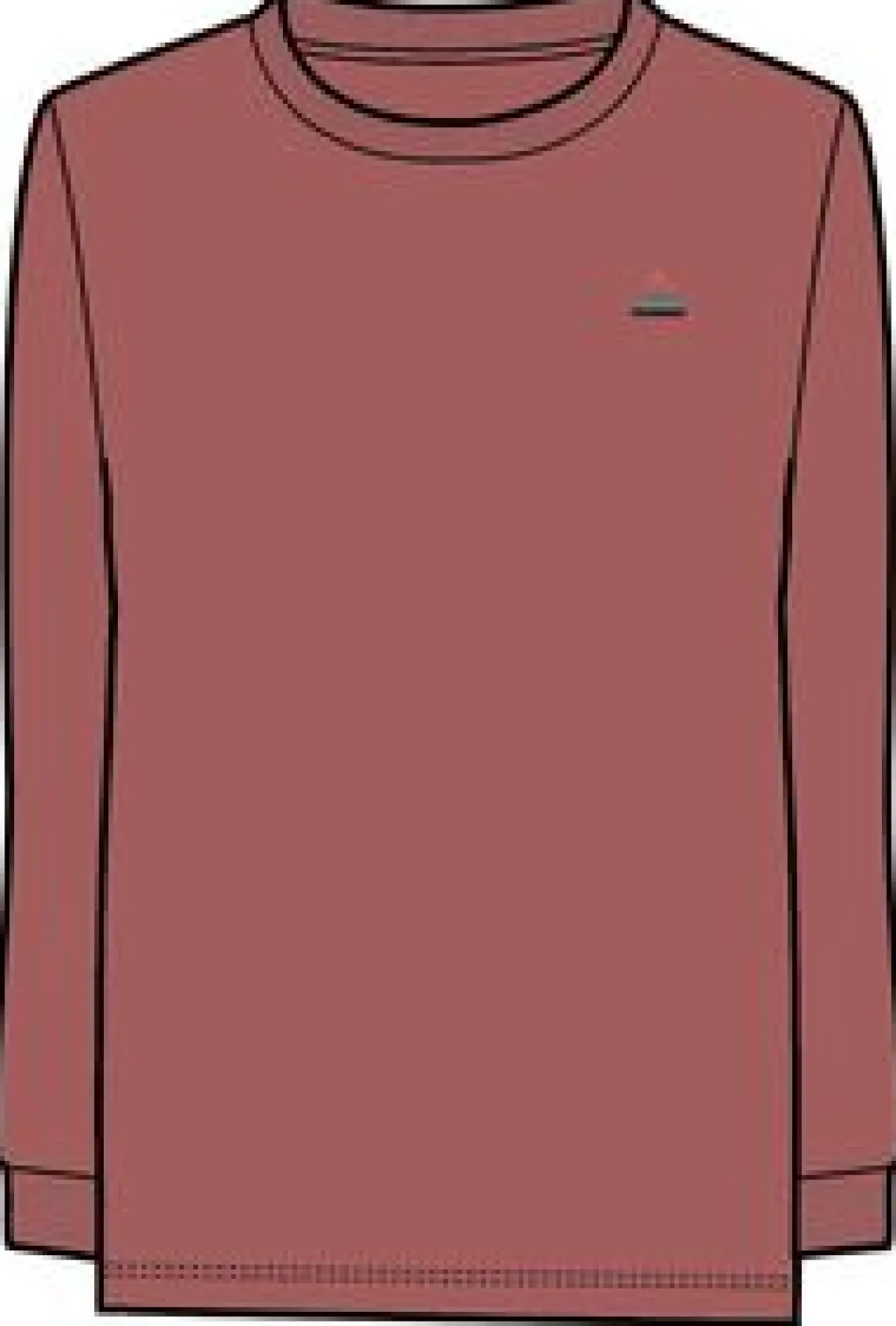 T-Shirts & Tank Tops|Tops & T-Shirts|Passenger Classic Recycled Cotton Long Sleeve T-Shirt - Mineral Red MineralRed