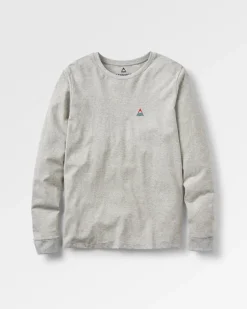 T-Shirts & Tank Tops|Tops & T-Shirts|Passenger Classic Recycled Cotton Long Sleeve T-Shirt - Mid Grey Marl MidGreyMarl