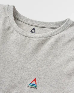 T-Shirts & Tank Tops|Tops & T-Shirts|Passenger Classic Recycled Cotton Long Sleeve T-Shirt - Mid Grey Marl MidGreyMarl