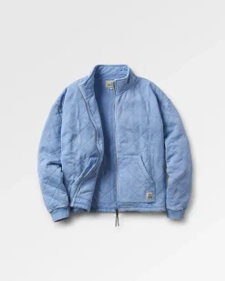 Hoodies & Sweatshirts|Passenger Clementine Quilted Full Zip - Cornflower