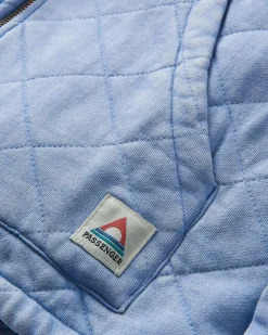 Hoodies & Sweatshirts|Passenger Clementine Quilted Full Zip - Cornflower